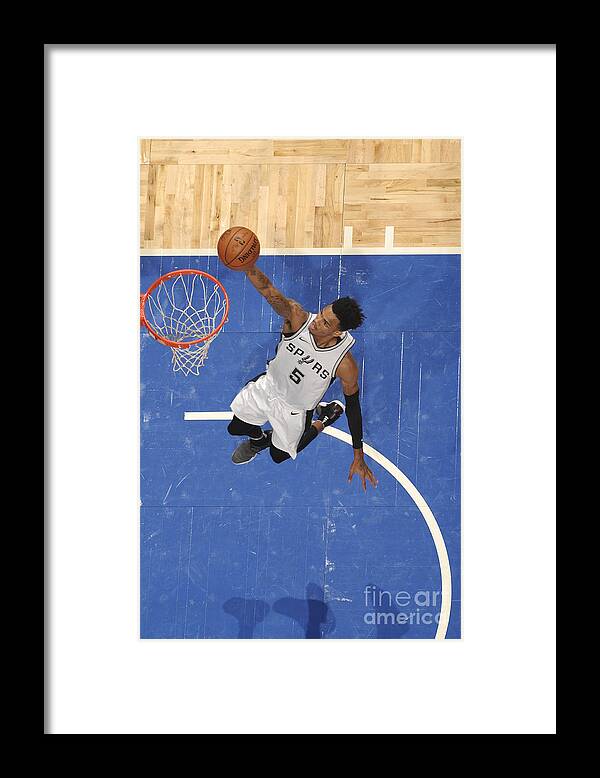 Nba Pro Basketball Framed Print featuring the photograph Dejounte Murray by Fernando Medina