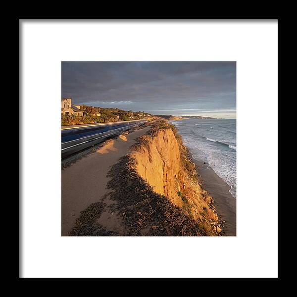 San Diego Framed Print featuring the photograph Del Mar Trail at Sunset by William Dunigan
