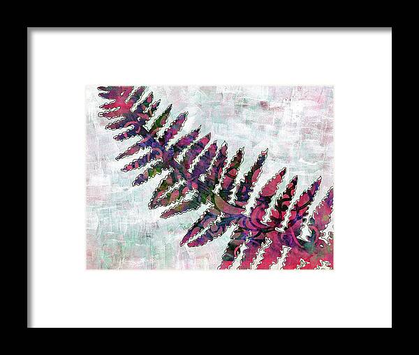 Tropical Framed Print featuring the painting Delicate Fern by Cynthia Fletcher