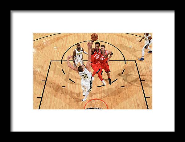 Nba Pro Basketball Framed Print featuring the photograph Demar Derozan by Garrett Ellwood