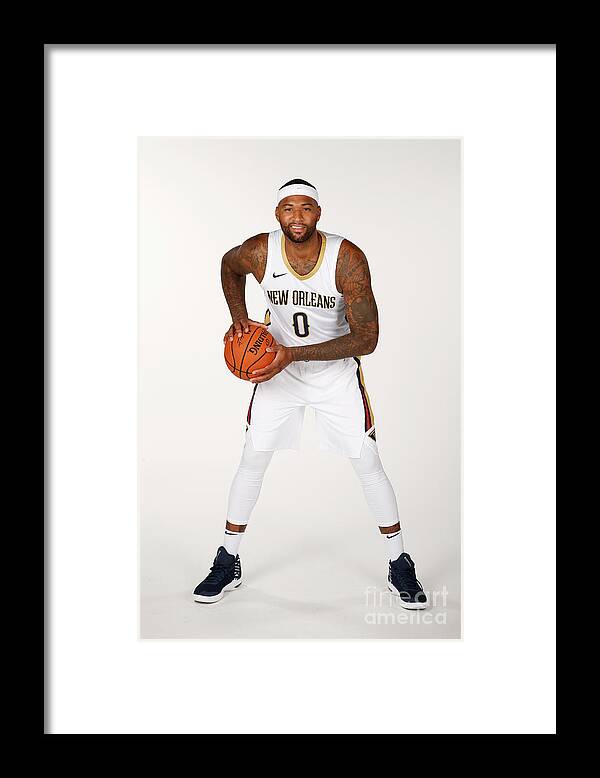Media Day Framed Print featuring the photograph Demarcus Cousins by Jonathan Bachman