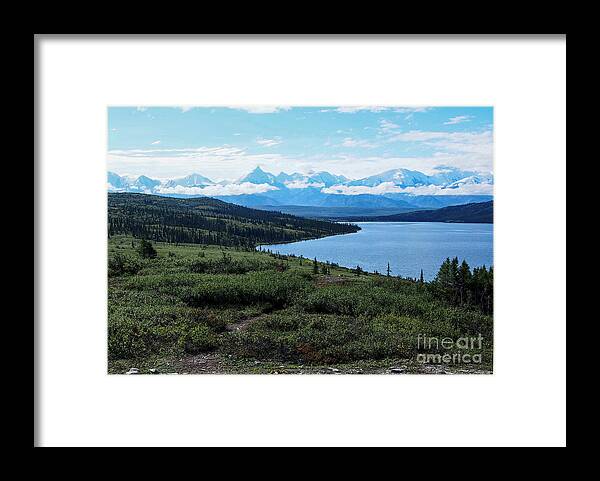 Denali Mountain National Park Framed Print featuring the photograph Denali Over Wonder Lake 2 by L Bosco