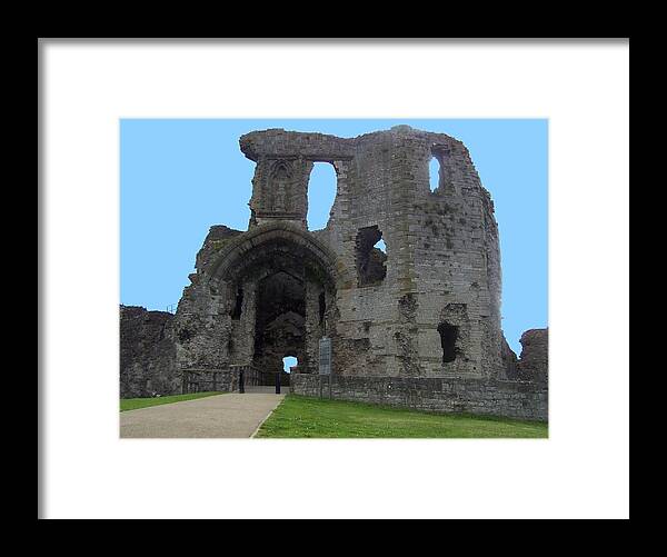 Castles Framed Print featuring the photograph Denbigh castle by Christopher Rowlands