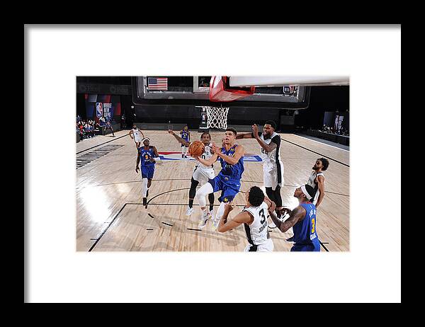 Michael Porter Jr Framed Print featuring the photograph Denver Nuggets v San Antonio Spurs by Garrett Ellwood