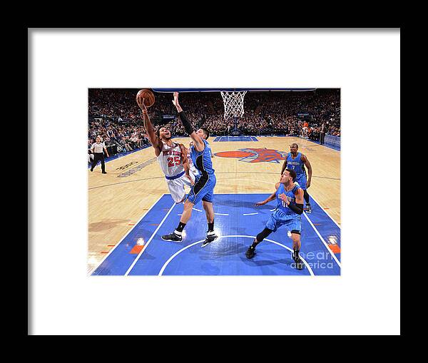 Nba Pro Basketball Framed Print featuring the photograph Derrick Rose by Jesse D. Garrabrant
