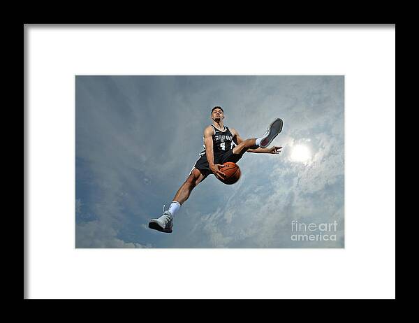 Nba Pro Basketball Framed Print featuring the photograph Derrick White by Jesse D. Garrabrant