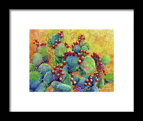 Cactus Framed Print featuring the painting Desert Gems by Hailey E Herrera