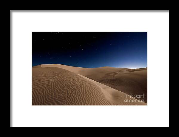 Desert Framed Print featuring the photograph Desert Nights by Jennifer Magallon