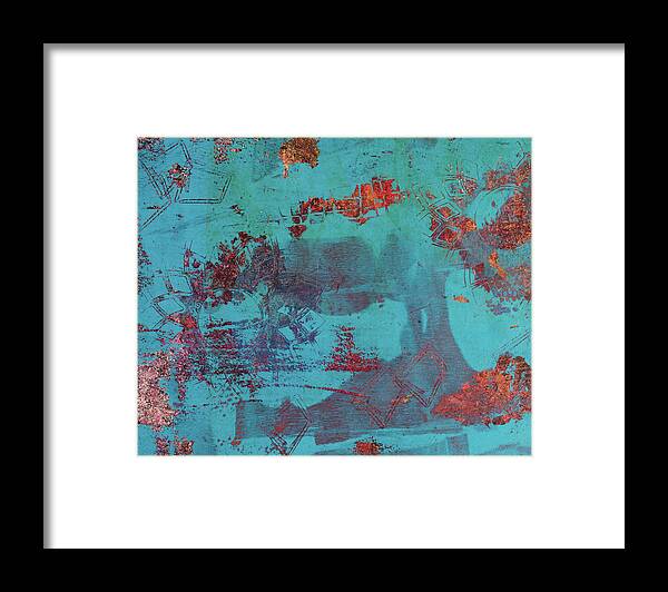 Abstract Framed Print featuring the painting Design 17 by Joye Ardyn Durham