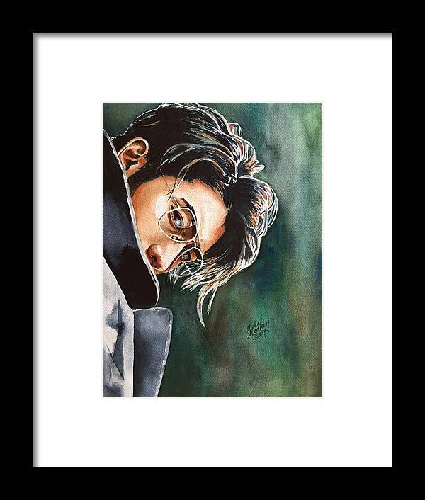 Godfrey Gao Framed Print featuring the painting Destiny by Michal Madison