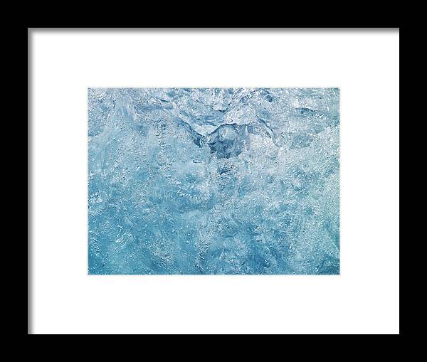 Tranquility Framed Print featuring the photograph Detail of Glacial Ice, Jokulsarlon, Iceland by Arctic-Images