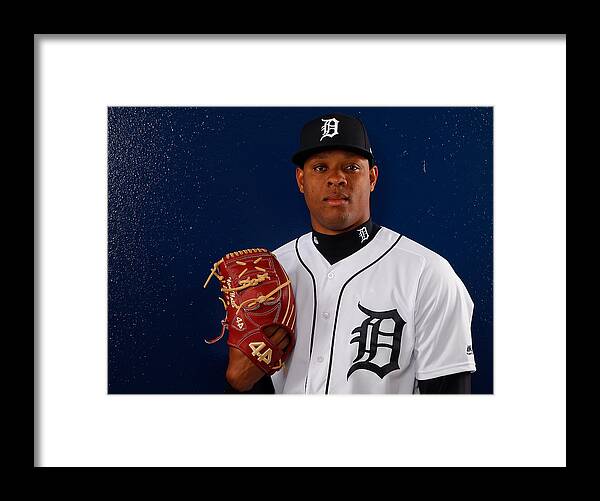 American League Baseball Framed Print featuring the photograph Detroit Tigers Photo Day by Kevin C. Cox
