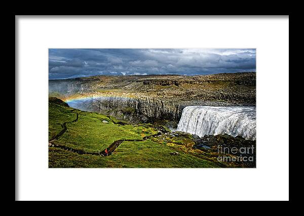 Dettifoss Framed Print featuring the photograph Detti-Bow by Neil Shapiro
