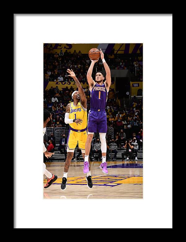 Devin Booker Framed Print featuring the photograph Devin Booker by Adam Pantozzi