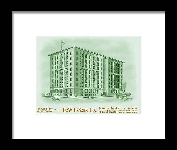 Duluth Framed Print featuring the drawing DeWitt Seitz Ad by Zenith City Press