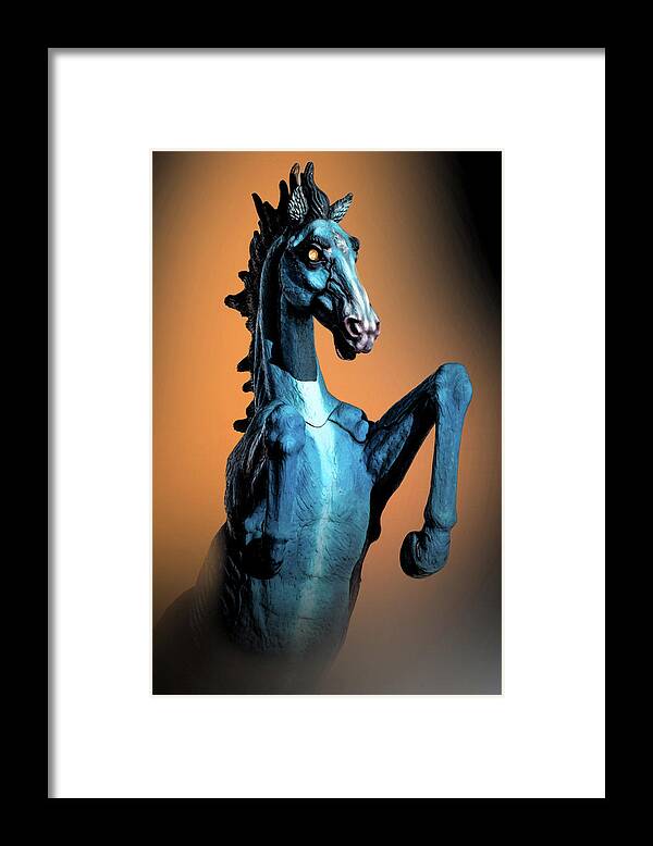 DIA Demon Horse Framed Print by Ben Zell - Pixels