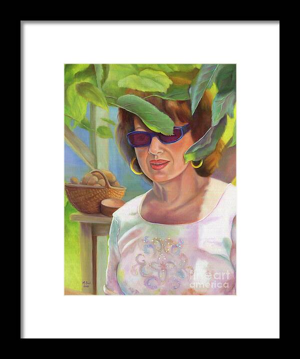 Portrait Framed Print featuring the painting Dianne by Marlene Book