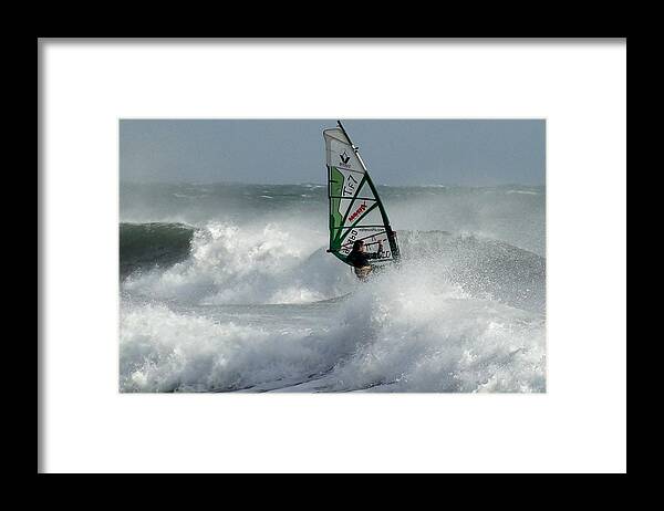 Windsurf Framed Print featuring the photograph Diano Marina. Dicembre 2011 #1 by Marco Cattaruzzi