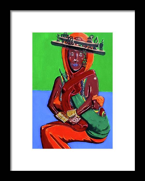 Ethiopian Framed Print featuring the painting Diaspora by Duane Corey