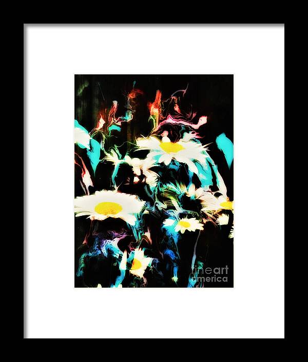 Daisy Framed Print featuring the painting Diasy Magic by Jacqueline McReynolds