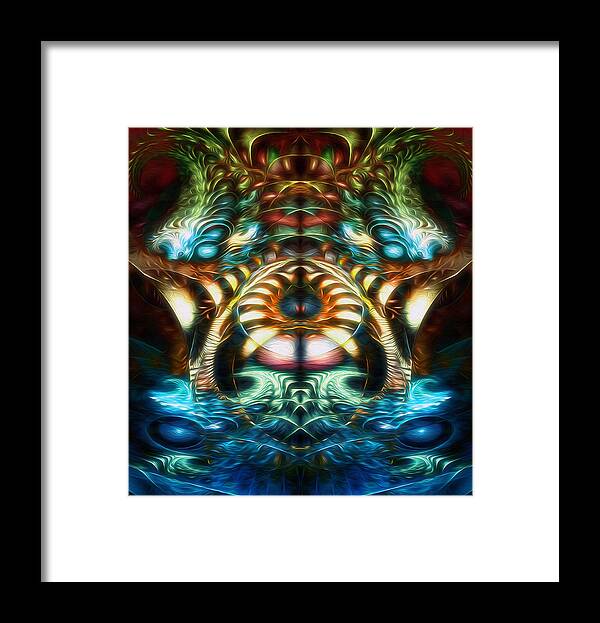 Stairs Framed Print featuring the digital art Dichotomy by Jeff Malderez