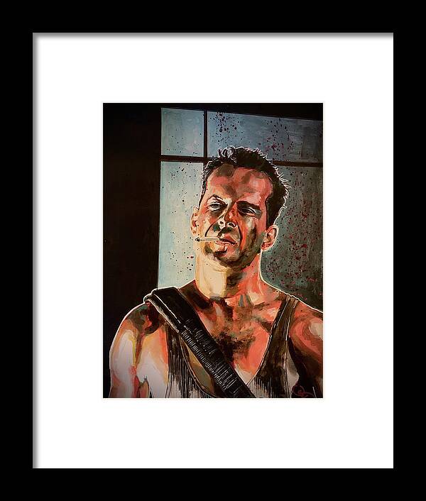 Die Hard Framed Print featuring the painting Die Hard by Joel Tesch