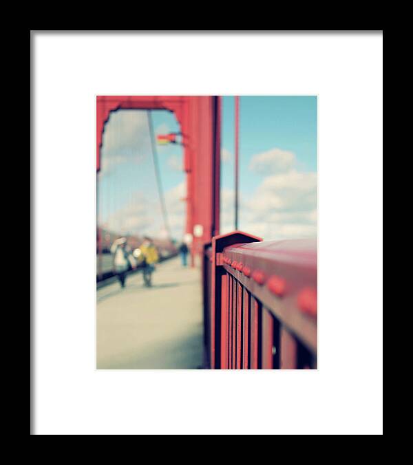 Golden Gate Bridge Framed Print featuring the photograph Different Perspective by Lupen Grainne