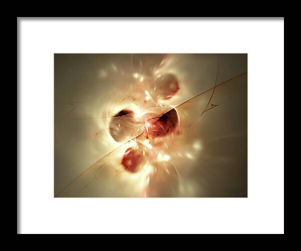  Framed Print featuring the digital art Diffuse Appearance by Jo Voss
