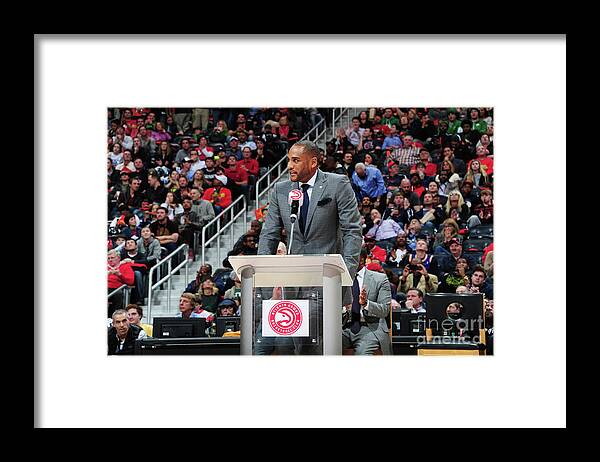 Atlanta Framed Print featuring the photograph Dikembe Mutombo by Scott Cunningham