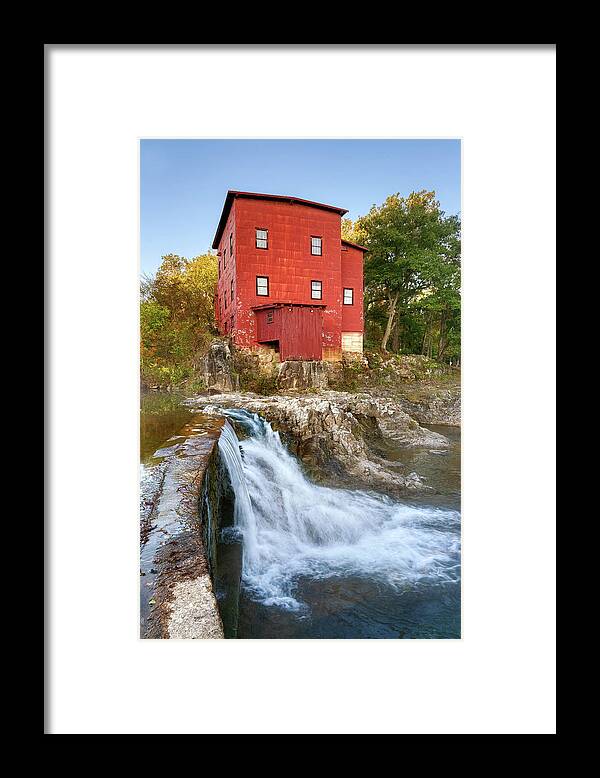Mill Framed Print featuring the photograph Dillards Mill State Historical Site by Robert Charity