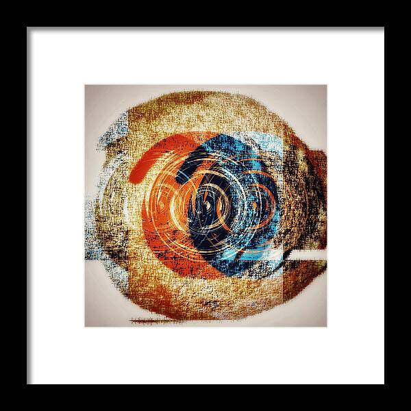 Abstract Art Framed Print featuring the digital art Dimensions by Canessa Thomas