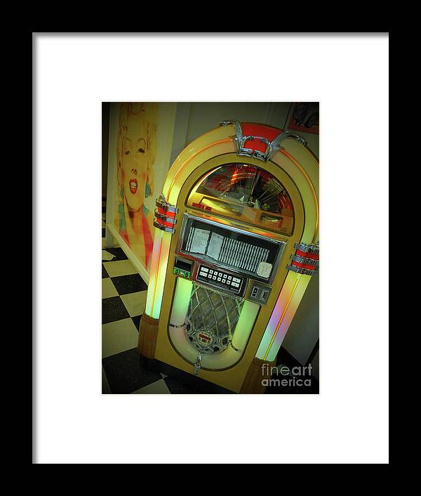 Diner Framed Print featuring the photograph Diner Jukebox by La Dolce Vita