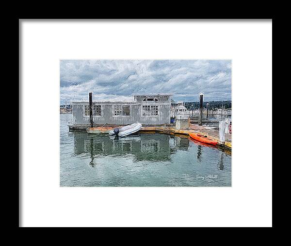 Brushstroke Framed Print featuring the photograph Dinghies by Jerry Abbott