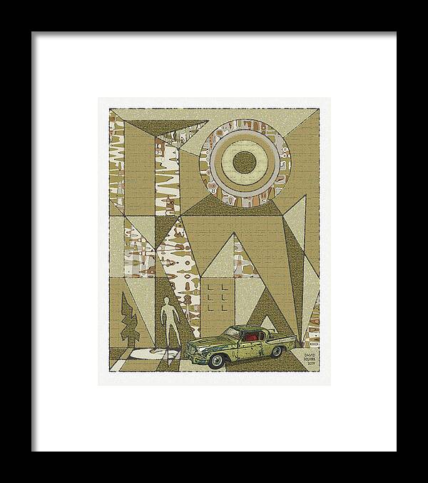 Dinky Toys Framed Print featuring the digital art Dinky Toys / Golden Hawk by David Squibb