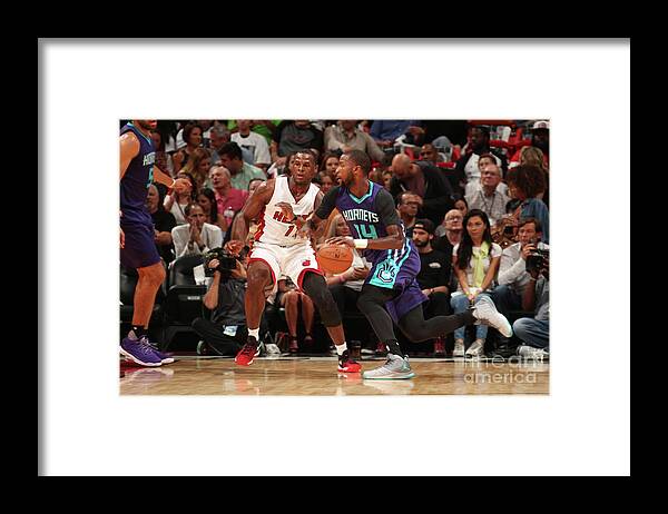 Sport Framed Print featuring the photograph Dion Waiters and Michael Kidd-gilchrist by Issac Baldizon