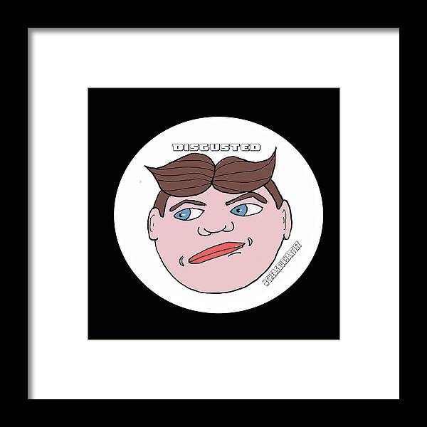 Tillie Framed Print featuring the drawing Disgusted by Patricia Arroyo