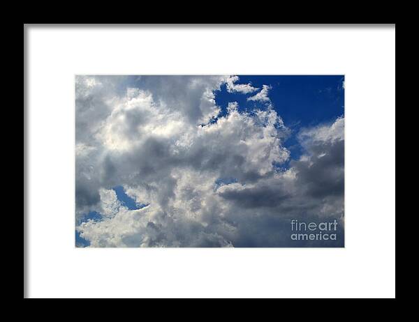 Cloud Photography Framed Print featuring the photograph Dispersing Rain Clouds by Expressions By Stephanie