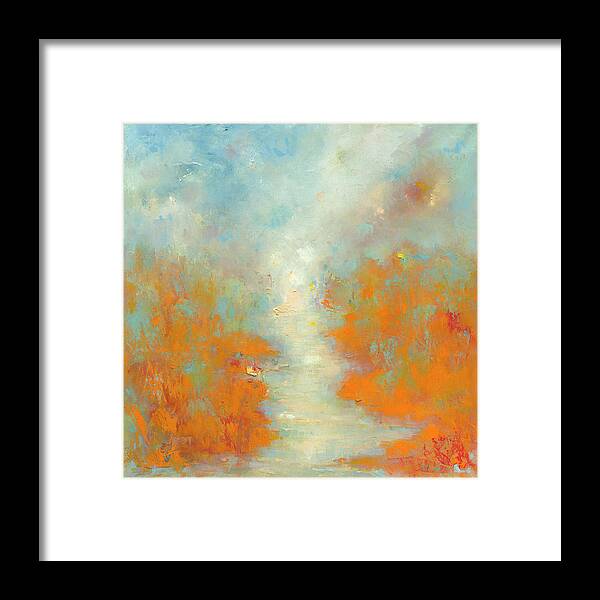 Trees Framed Print featuring the painting Distance by Roger Clarke