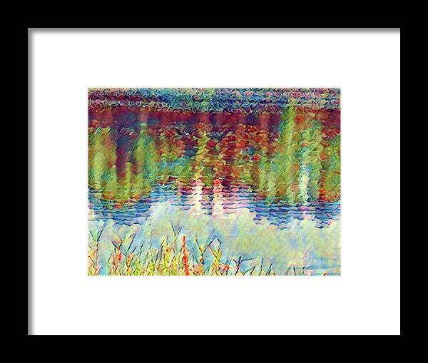 Water Framed Print featuring the digital art Dive In by Christina Knight