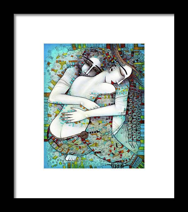 Love Framed Print featuring the painting Do not leave me by Albena Vatcheva