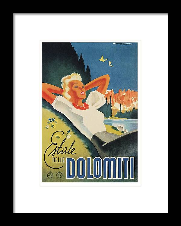 Dolomiti Framed Print featuring the digital art Dolomiti Chill by Long Shot