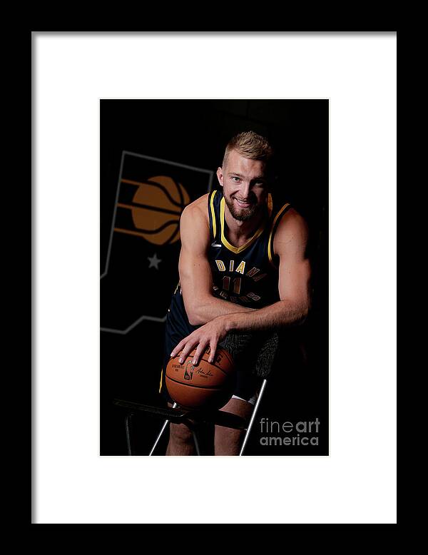Media Day Framed Print featuring the photograph Domantas Sabonis by Ron Hoskins