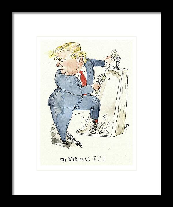 Donald Trump Is A Stand-up Guy Framed Print featuring the painting Donald Trump Is A Stand Up Guy by Barry Blitt