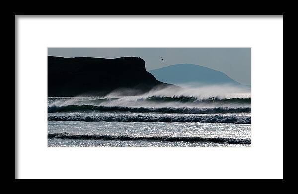 Falcarragh Framed Print featuring the photograph Waves - Horn Head, Donegal by John Soffe