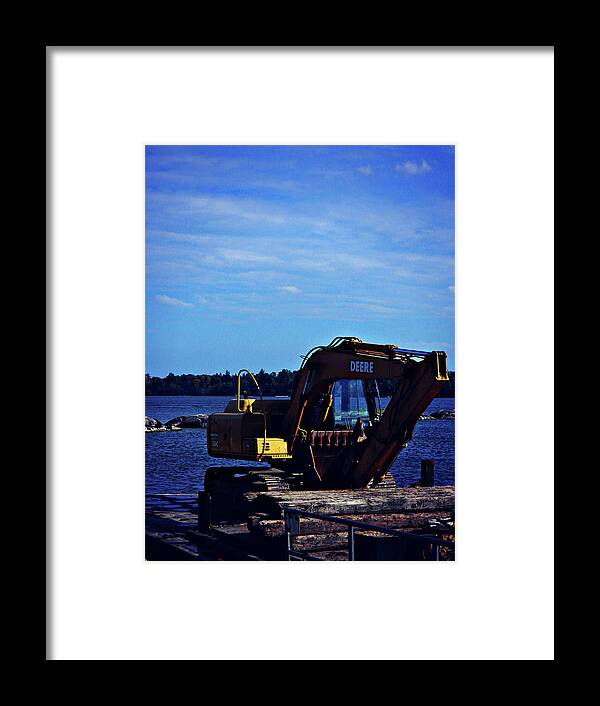 Don't Move Deere Framed Print featuring the photograph Don't Move Deere by Cyryn Fyrcyd