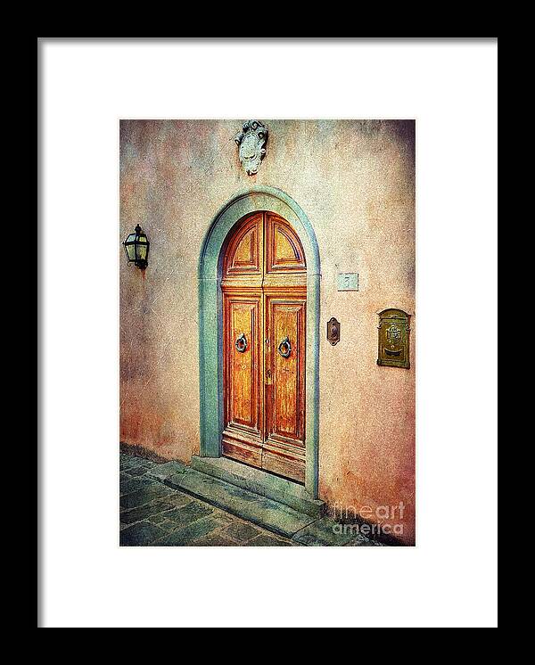 Doors Framed Print featuring the photograph Door 3 - The Magic of Wood by Ramona Matei