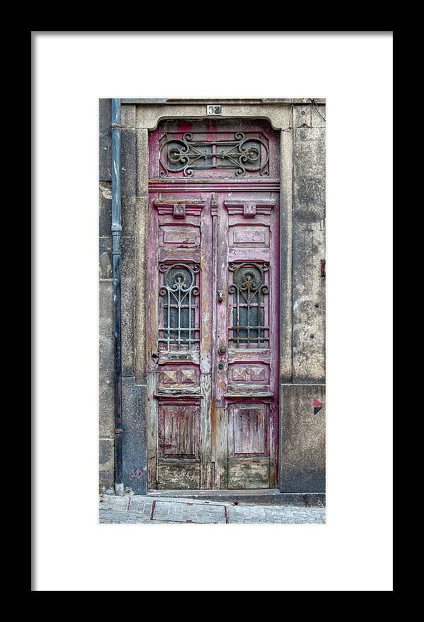 Door Framed Print featuring the photograph Door 52 of Porto by David Letts