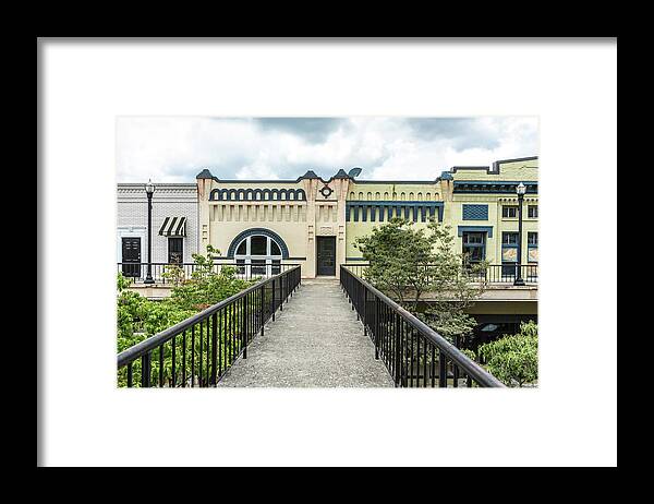 Americana Framed Print featuring the photograph Door at the end of the Walkway by Sharon Popek