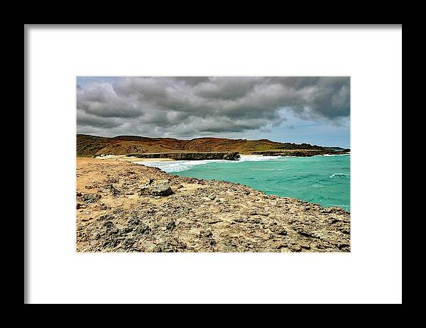 Landscape Framed Print featuring the photograph Dos Playa by Monika Salvan