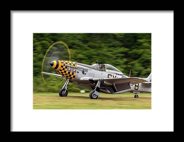 Action Framed Print featuring the photograph Double Trouble II on the Move by Liza Eckardt